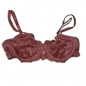 Auden Women's Burgundy and Pink Bra